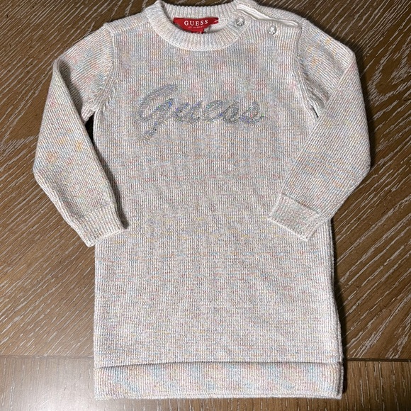 Guess Emory Sparkle Sweater dress - Rainbow Multicolored combo -12M - NWT - Picture 1 of 16